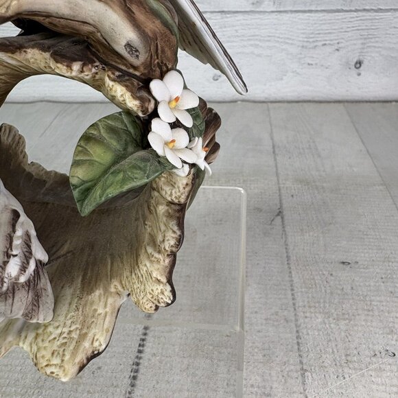 Vintage Masterpiece By Homco MOCKINGBIRD & CHICK Mother Baby Porcelain Figurine - Picture 16 of 16